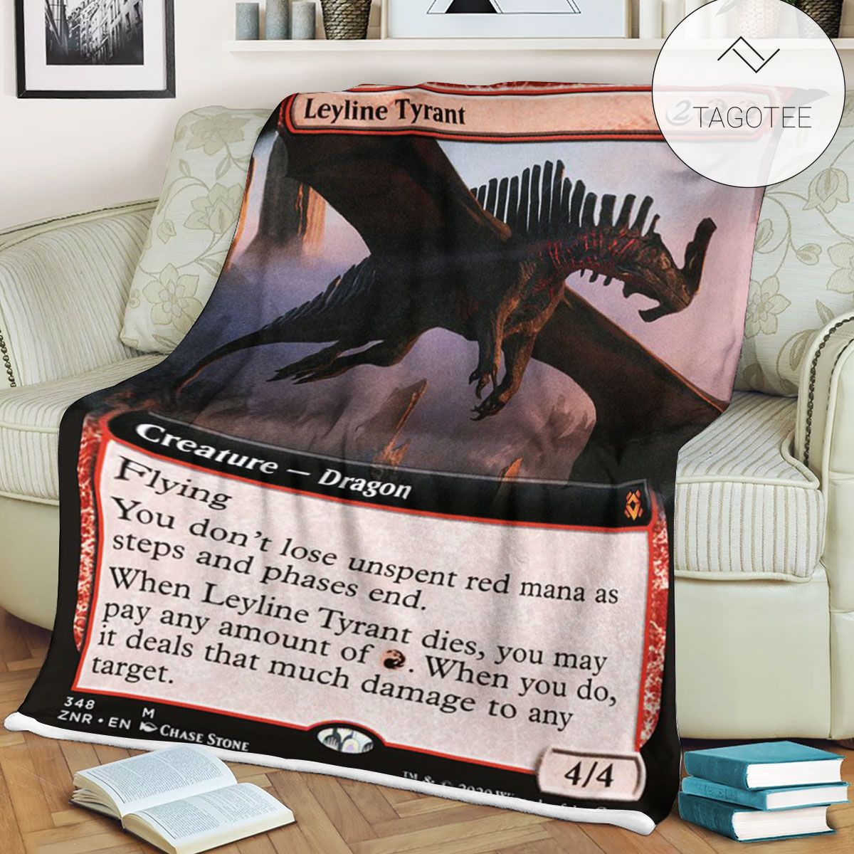Znr 348 Leyline Tyrant Mtg Game Magic The Gathering Fleece Blanket Znr 348 Leyline Tyrant Mtg Game Magic The Gathering Fleece Blanket