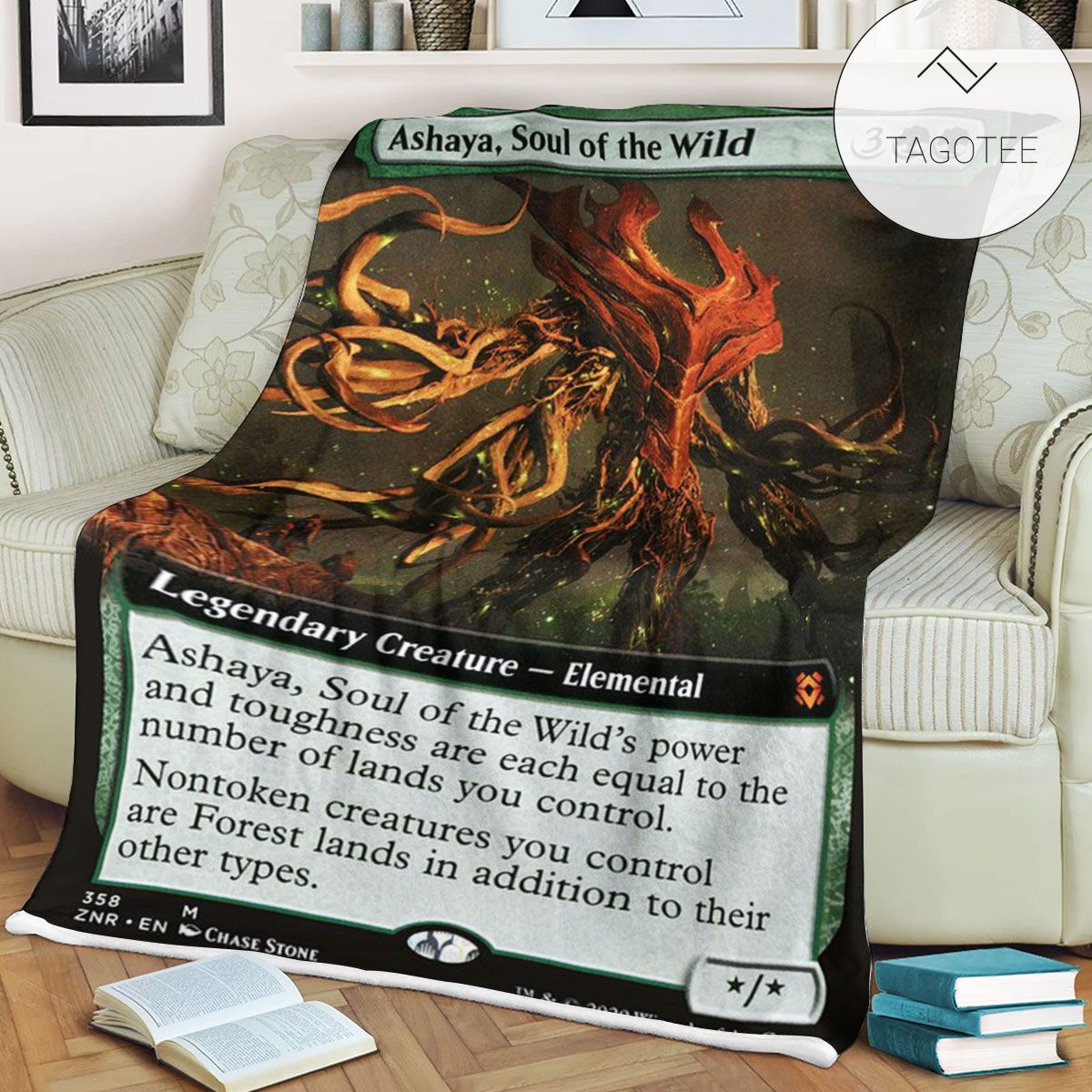Znr 358 Ashaya Soul Of The Wild Mtg Game Magic The Gathering Fleece Blanket Znr 358 Ashaya Soul Of The Wild Mtg Game Magic The Gathering Fleece Blanket