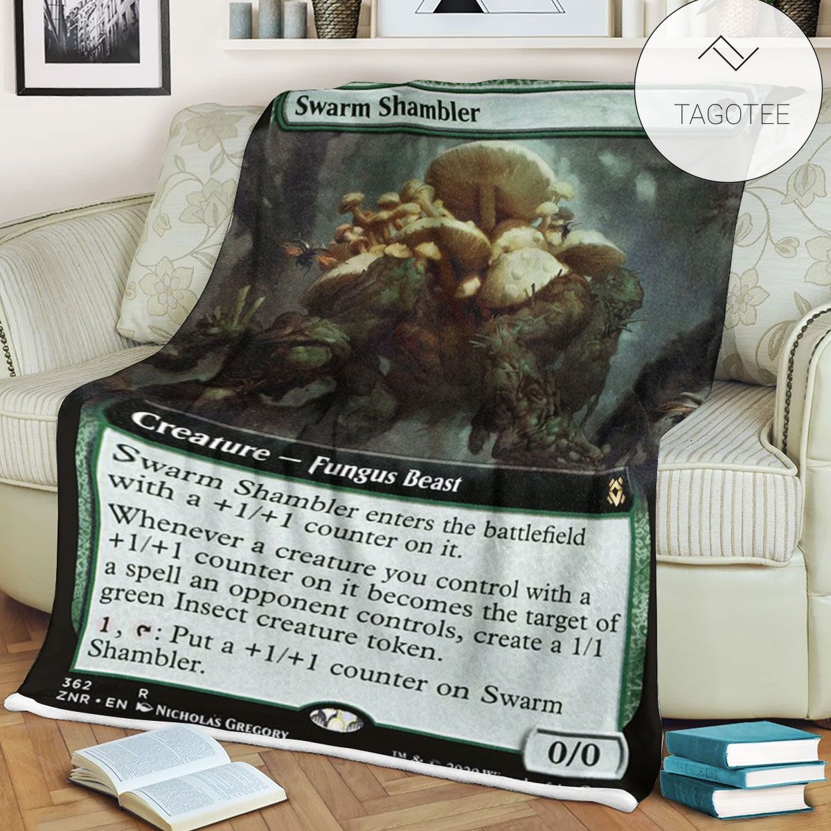 Znr 362 Swarm Shambler Mtg Game Magic The Gathering Fleece Blanket Znr 362 Swarm Shambler Mtg Game Magic The Gathering Fleece Blanket
