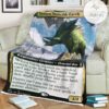 Znr 371 Yasharn Implacable Earth Mtg Game Magic The Gathering Fleece Blanket