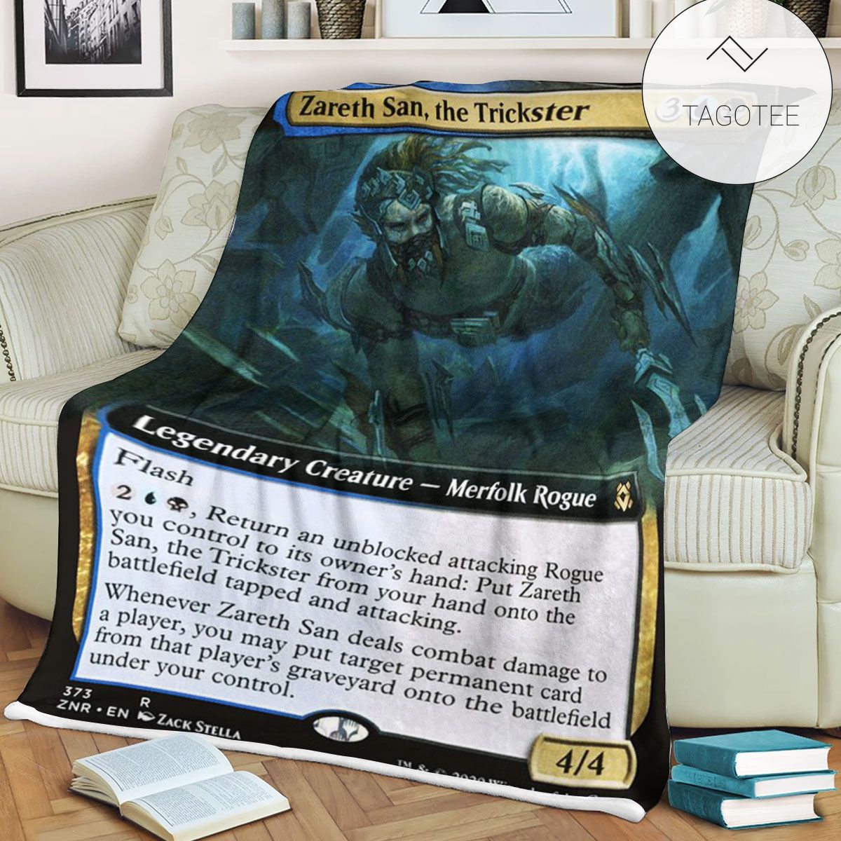 Znr 373 Zareth San The Trickster Mtg Game Magic The Gathering Fleece Blanket Znr 373 Zareth San The Trickster Mtg Game Magic The Gathering Fleece Blanket
