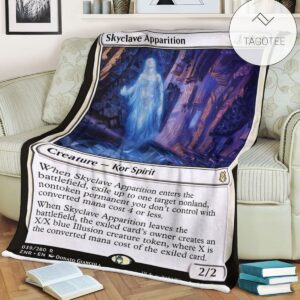 Znr 39 Skyclave Apparition Mtg Game Magic The Gathering Fleece Blanket