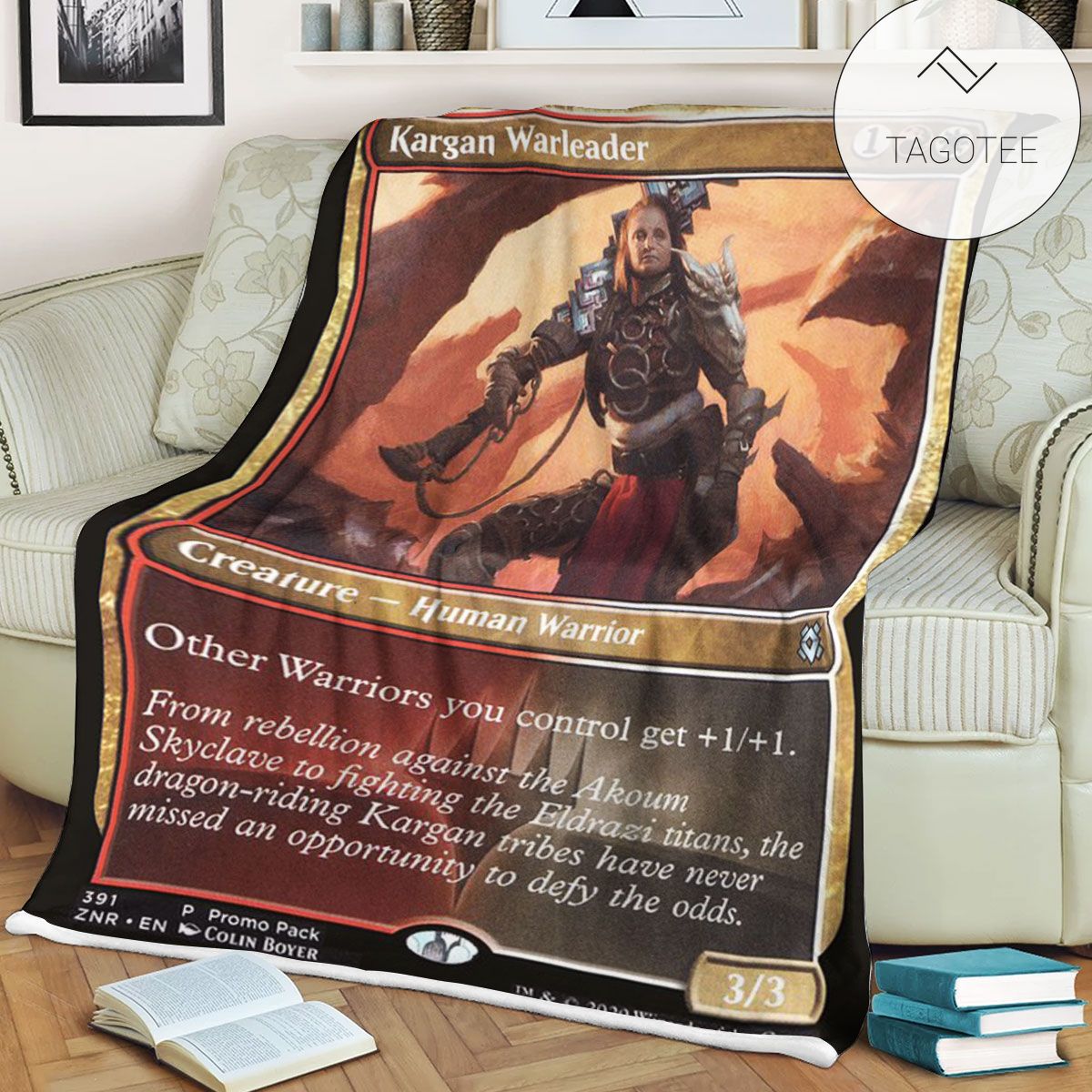 Znr 391 Kargan Warleader Mtg Game Magic The Gathering Fleece Blanket Znr 391 Kargan Warleader Mtg Game Magic The Gathering Fleece Blanket