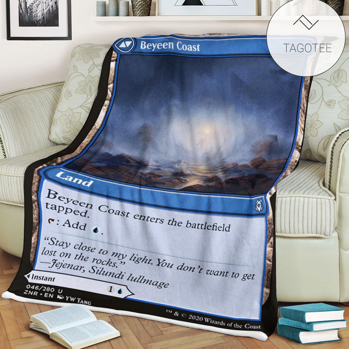 Znr 46 Beyeen Coast Mtg Game Magic The Gathering Fleece Blanket Znr 46 Beyeen Coast Mtg Game Magic The Gathering Fleece Blanket