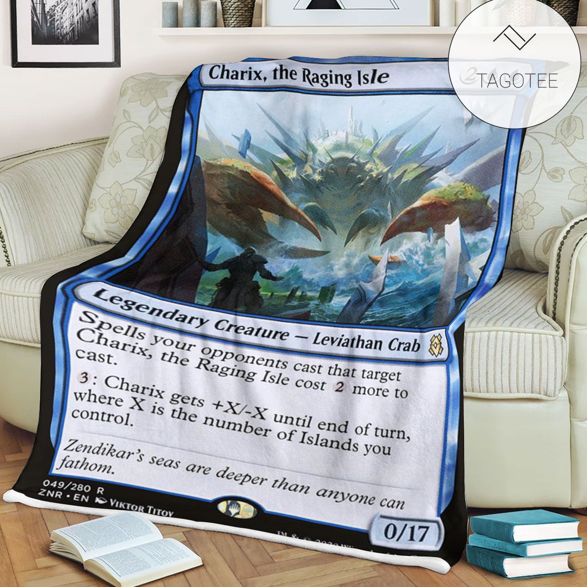 Znr 49 Charix The Raging Isle Mtg Game Magic The Gathering Fleece Blanket Znr 49 Charix The Raging Isle Mtg Game Magic The Gathering Fleece Blanket