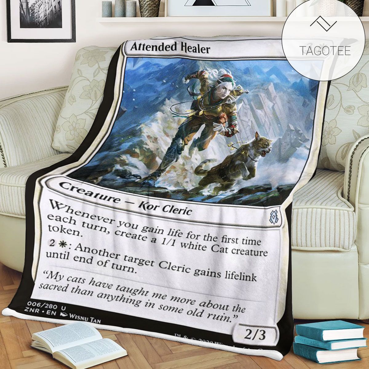 Znr 6 Attended Healer Mtg Game Magic The Gathering Fleece Blanket Znr 6 Attended Healer Mtg Game Magic The Gathering Fleece Blanket