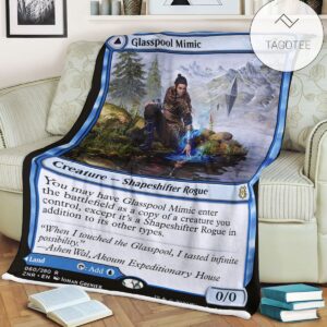 Znr 60 Glasspool Mimic Mtg Game Magic The Gathering Fleece Blanket