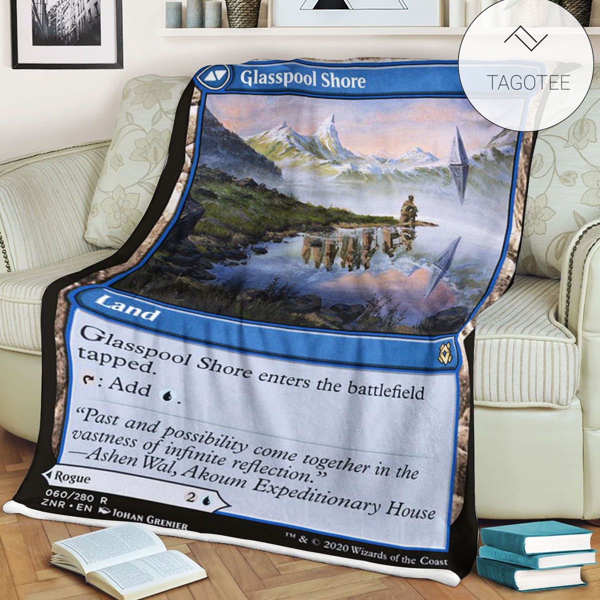 Znr 60 Glasspool Shore Mtg Game Magic The Gathering Fleece Blanket Znr 60 Glasspool Shore Mtg Game Magic The Gathering Fleece Blanket