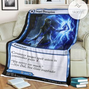 Znr 64 Jwari Disruption Mtg Game Magic The Gathering Fleece Blanket