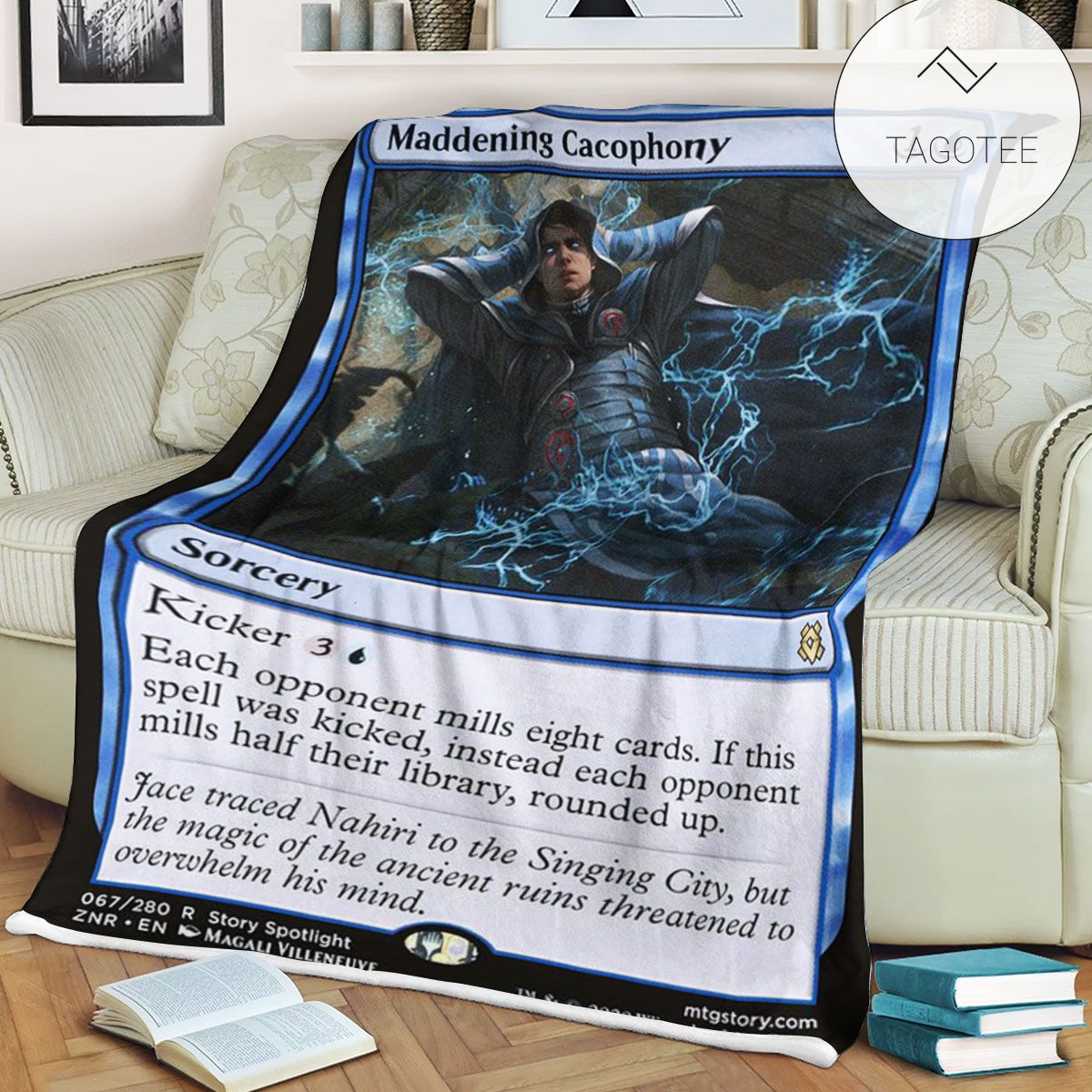 Znr 67 Maddening Cacophony Mtg Game Magic The Gathering Fleece Blanket Znr 67 Maddening Cacophony Mtg Game Magic The Gathering Fleece Blanket