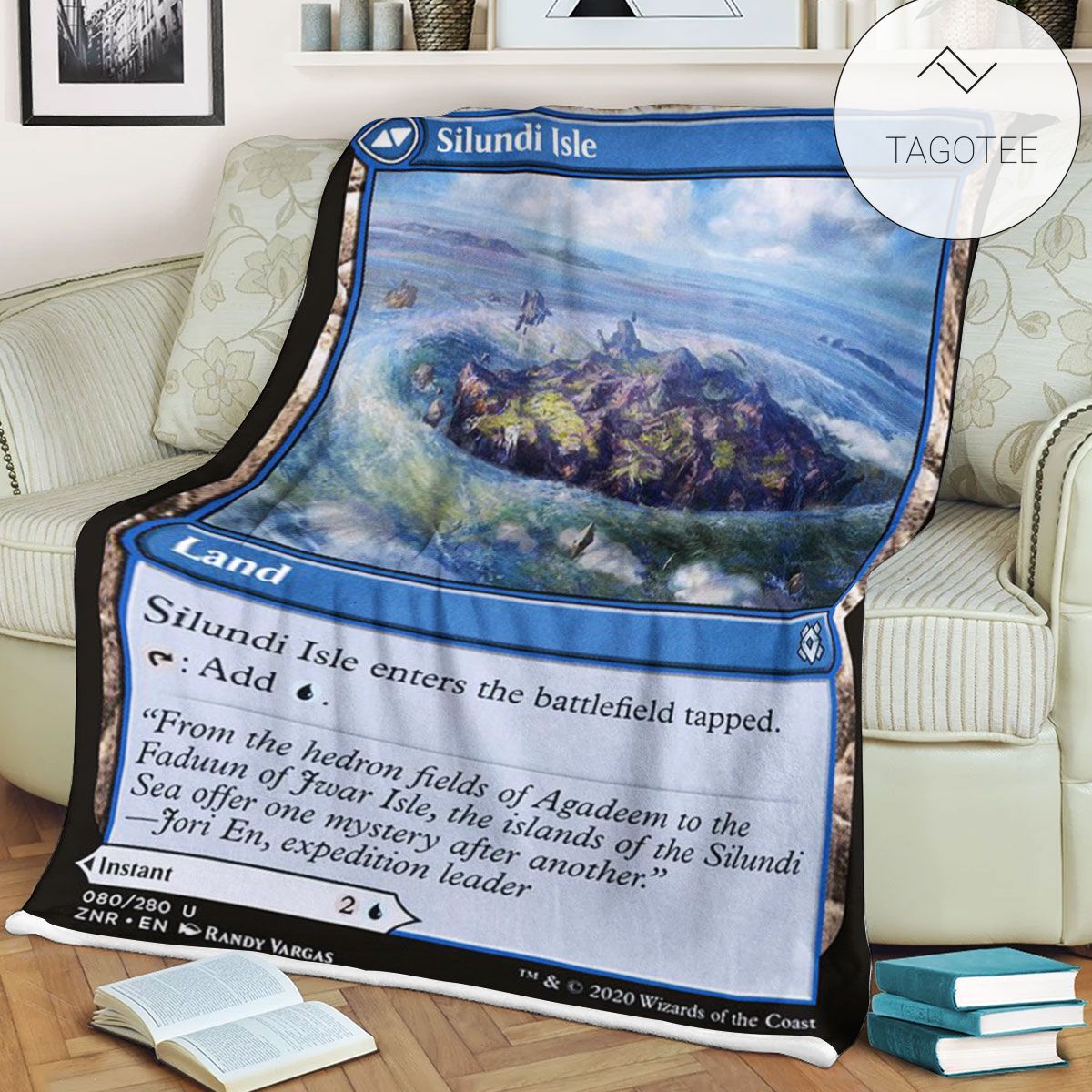 Znr 80 Silundi Isle Mtg Game Magic The Gathering Fleece Blanket Znr 80 Silundi Isle Mtg Game Magic The Gathering Fleece Blanket
