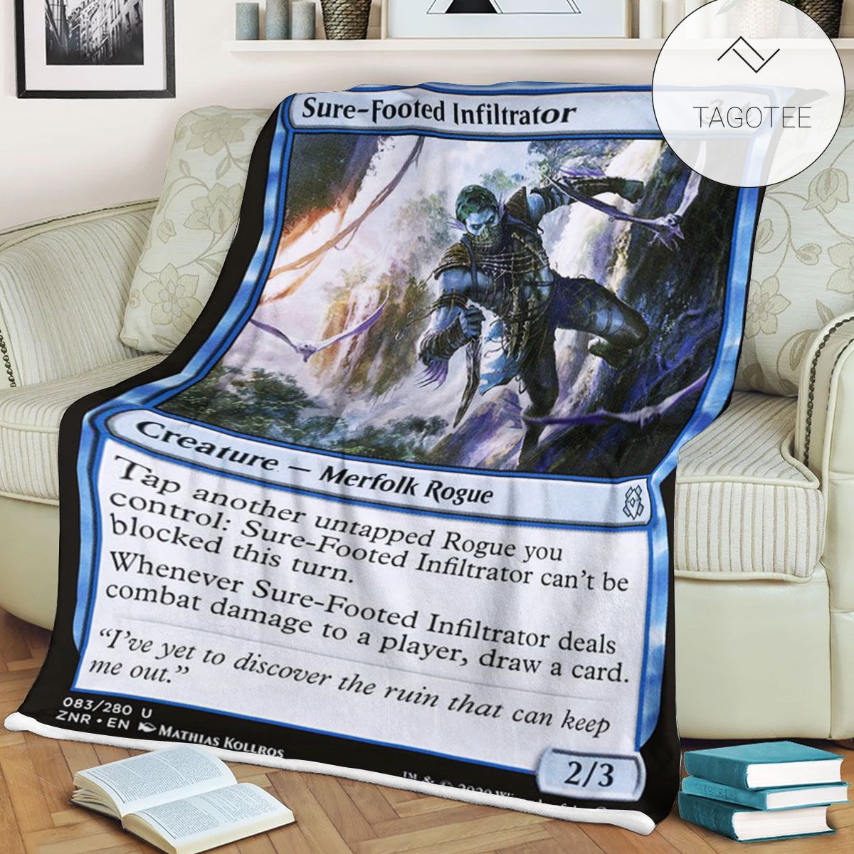 Znr 83 Sure Footed Infiltrator Mtg Game Magic The Gathering Fleece Blanket Znr 83 Sure Footed Infiltrator Mtg Game Magic The Gathering Fleece Blanket