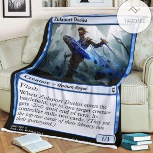 Znr 88 Zulaport Duelist Mtg Game Magic The Gathering Fleece Blanket