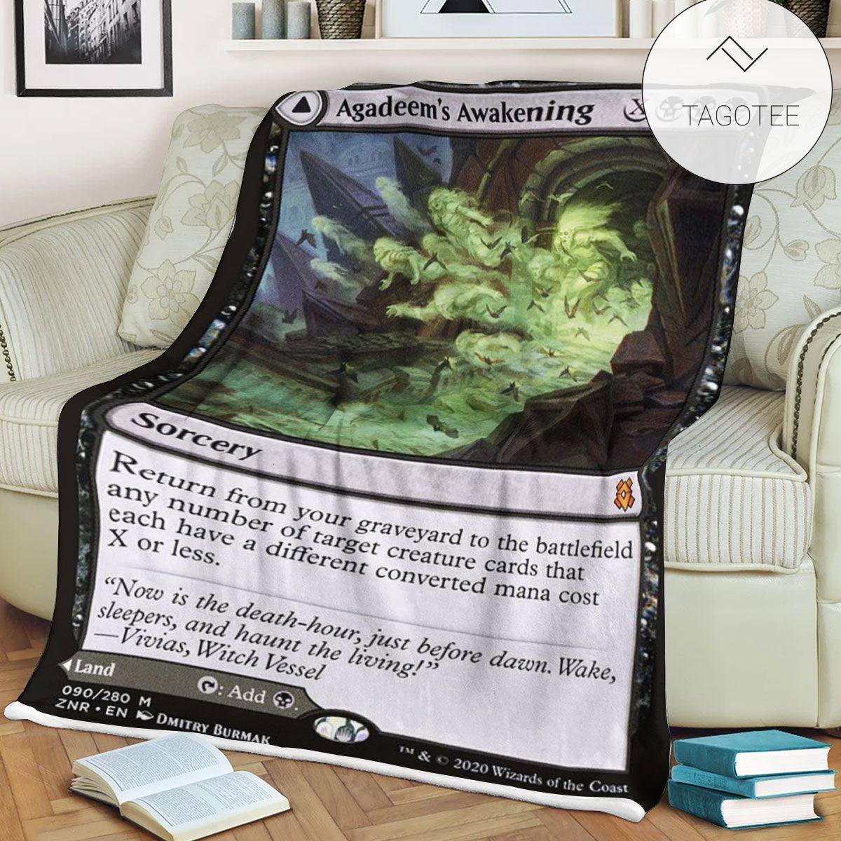 Znr 90 Agadeem S Awakening Mtg Game Magic The Gathering Fleece Blanket Znr 90 Agadeem S Awakening Mtg Game Magic The Gathering Fleece Blanket