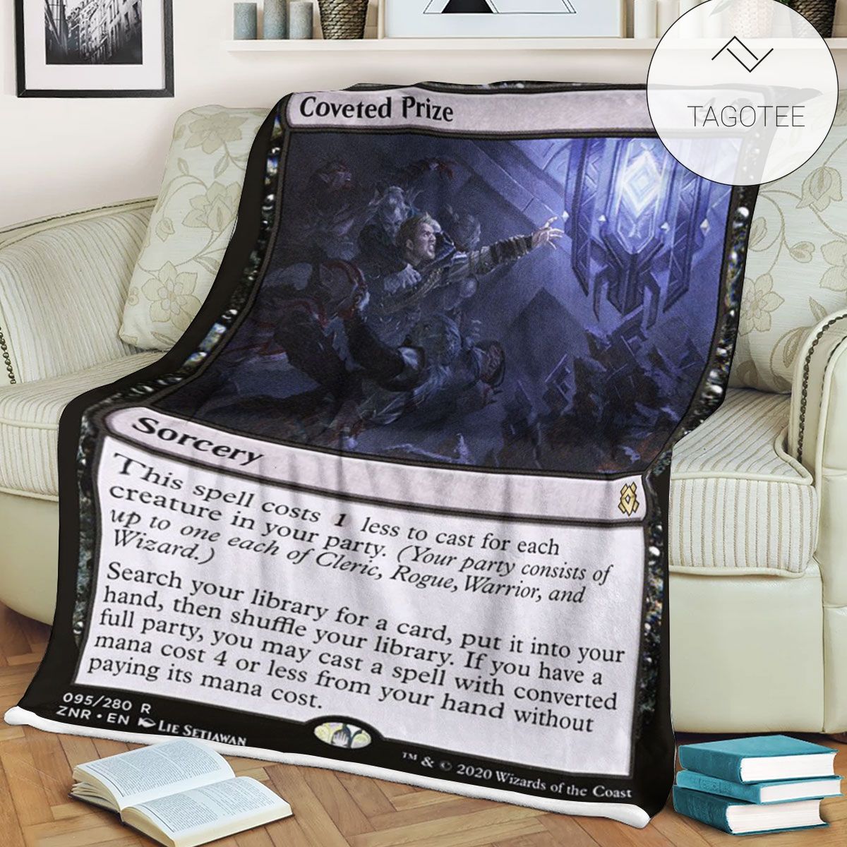 Znr 95 Coveted Prize Mtg Game Magic The Gathering Fleece Blanket Znr 95 Coveted Prize Mtg Game Magic The Gathering Fleece Blanket