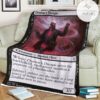 Znr 97 Demon S Disciple Mtg Game Magic The Gathering Fleece Blanket