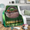 Baby Yoda Fleece Blanket The Mandalorian Star Wars Fan