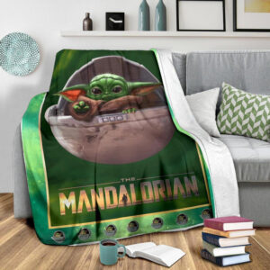 Baby Yoda Fleece Blanket The Mandalorian Star Wars Fan