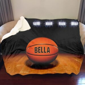 Basketball Personalized Sherpa Blanket