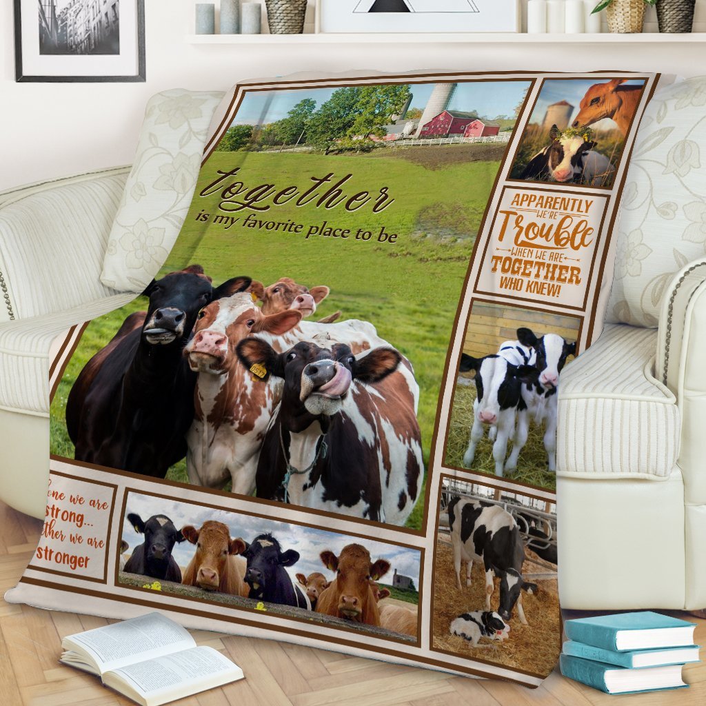 Cow Together Is My Favorite Place To Be Blanket Cow Together Is My Favorite Place To Be Blanket