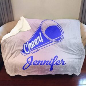 Cheerleader Personalized Sherpa Blanket