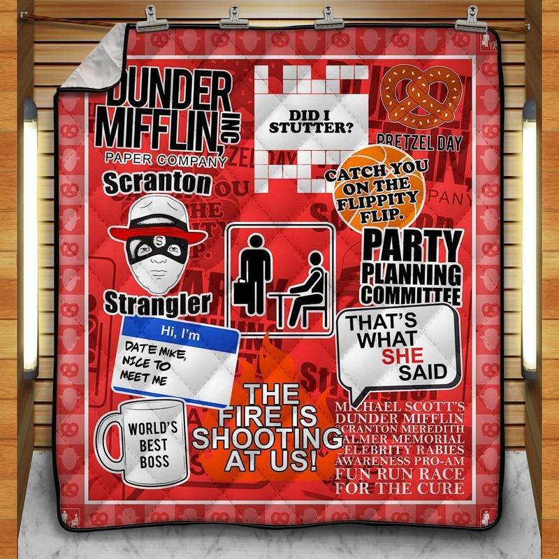 Dunder Mifflin Quotes Blanket Dunder Mifflin Quotes Blanket
