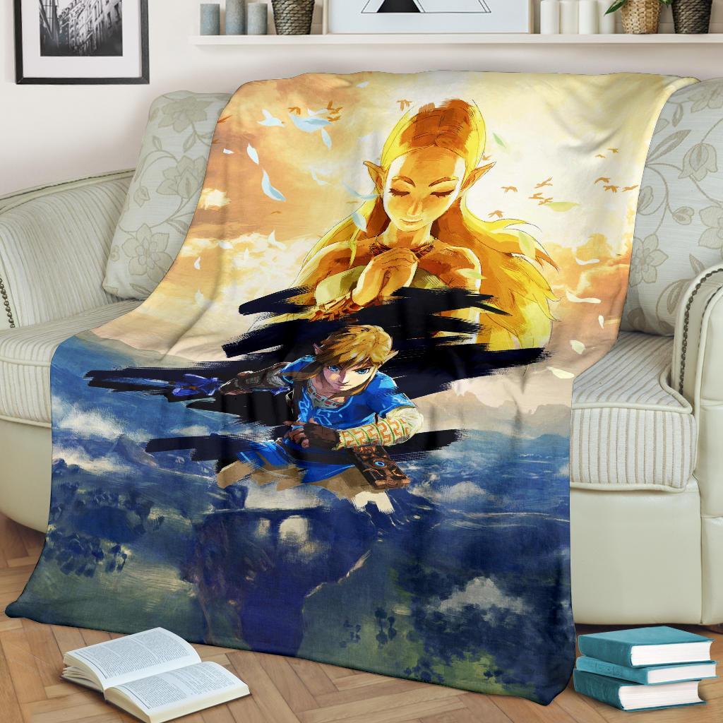 Legend Of Zelda Breath Of The Wild Premium Blanket Legend Of Zelda Breath Of The Wild Premium Blanket