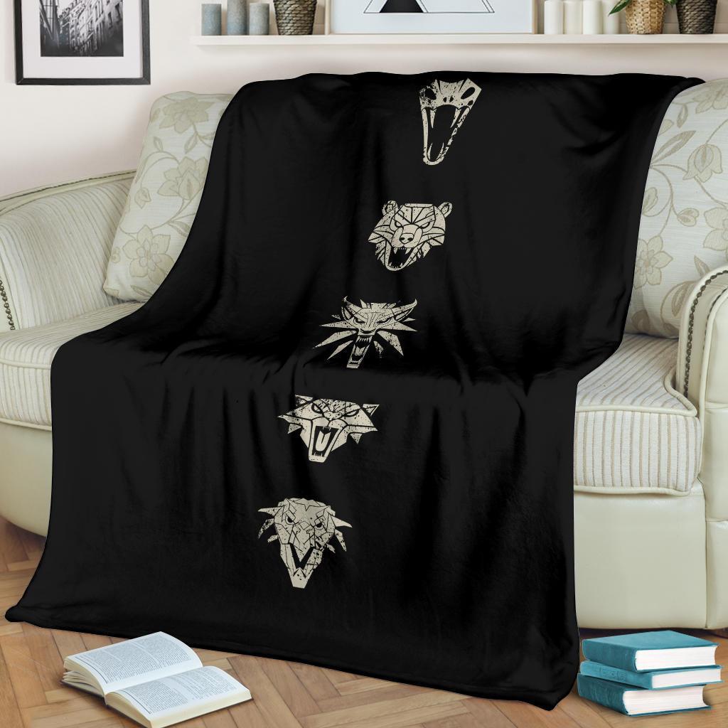 The Witcher Schools Emblem Premium Blanket The Witcher Schools Emblem Premium Blanket