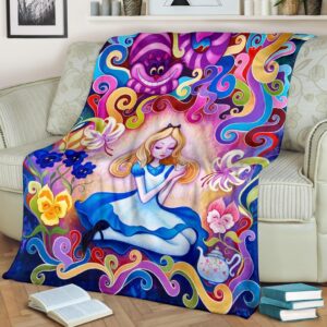 Alice In Wonderland Premium Blanket