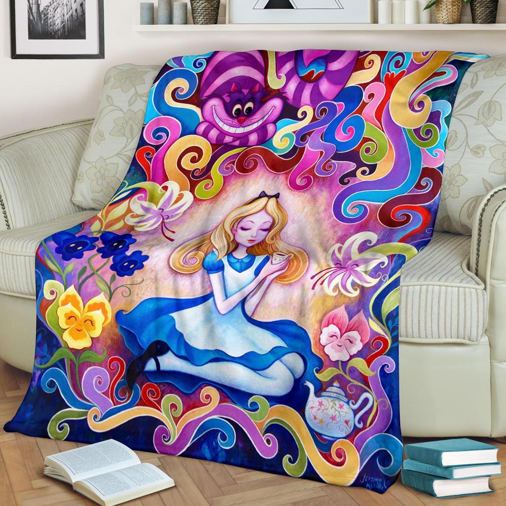 Alice In Wonderland Premium Blanket Alice In Wonderland Premium Blanket