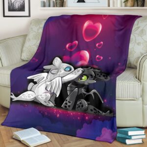 Light Fury Night Fury Love Premium Blanket