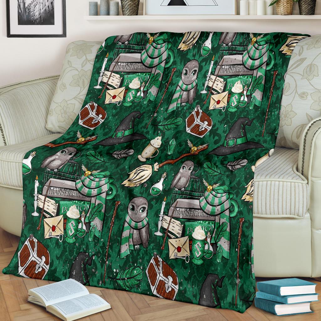 Harry Potter Green Premium Blanket Harry Potter Green Premium Blanket