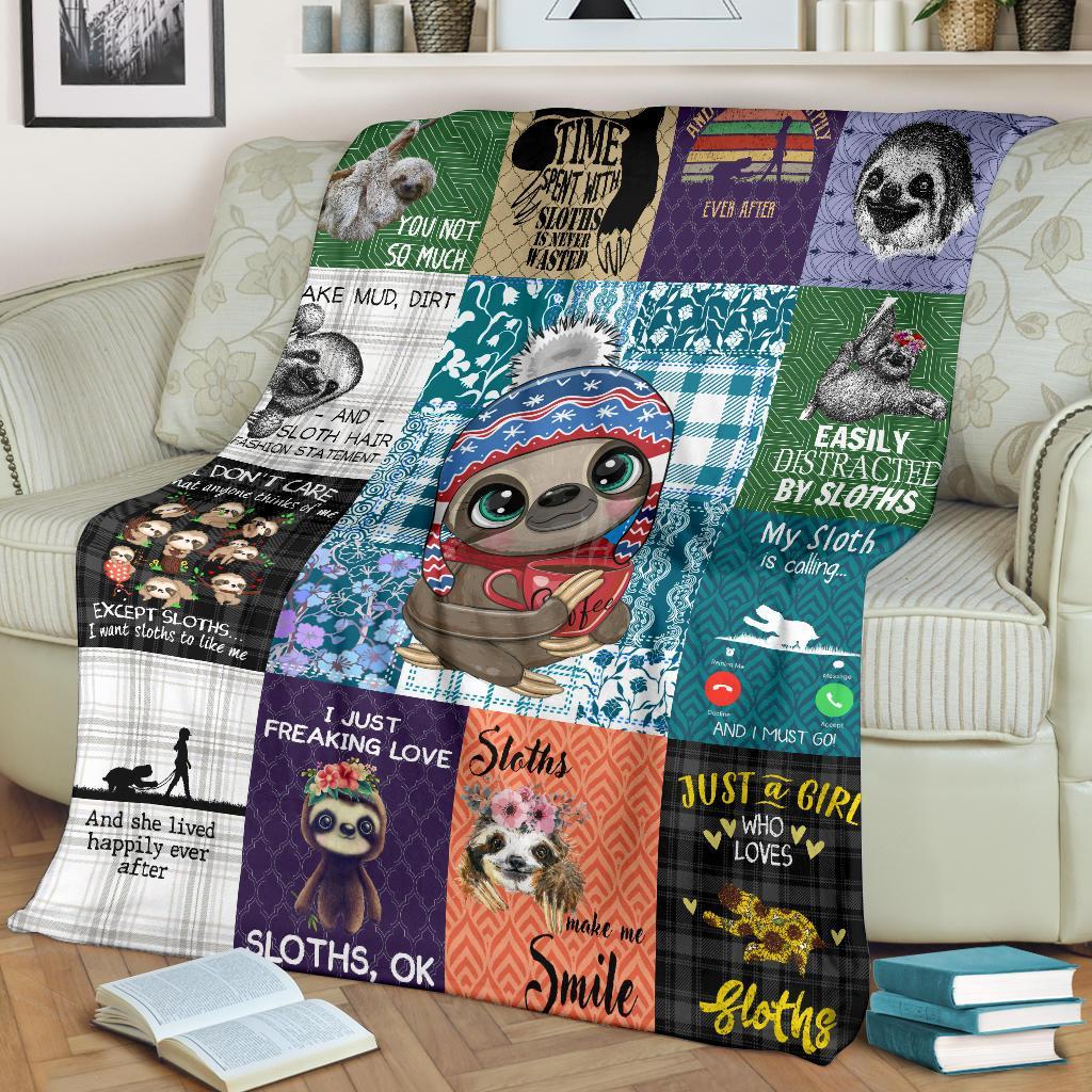 Shn Easily Distracted By Sloth Blanket Shn Easily Distracted By Sloth Blanket