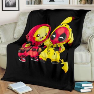 Pikachu Deadpool Premium Blanket