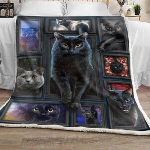 Loki Black Cat Blanket