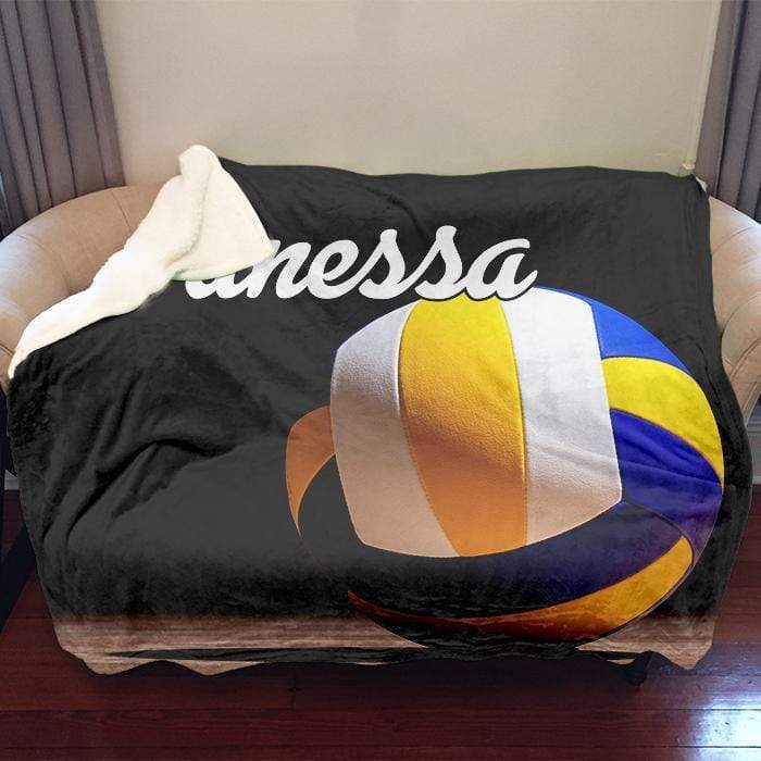 Volleyball Personalized Sherpa Blanket Volleyball Personalized Sherpa Blanket